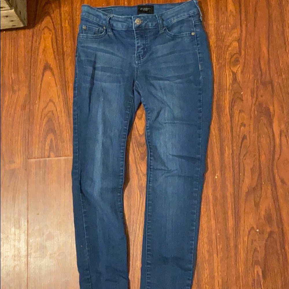 Dark blue jeans